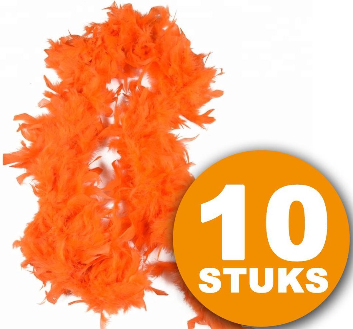 Oranje Feestkleding | 10 stuks Oranje Boa 180 cm | Feestkleding EK Voetbal 2021